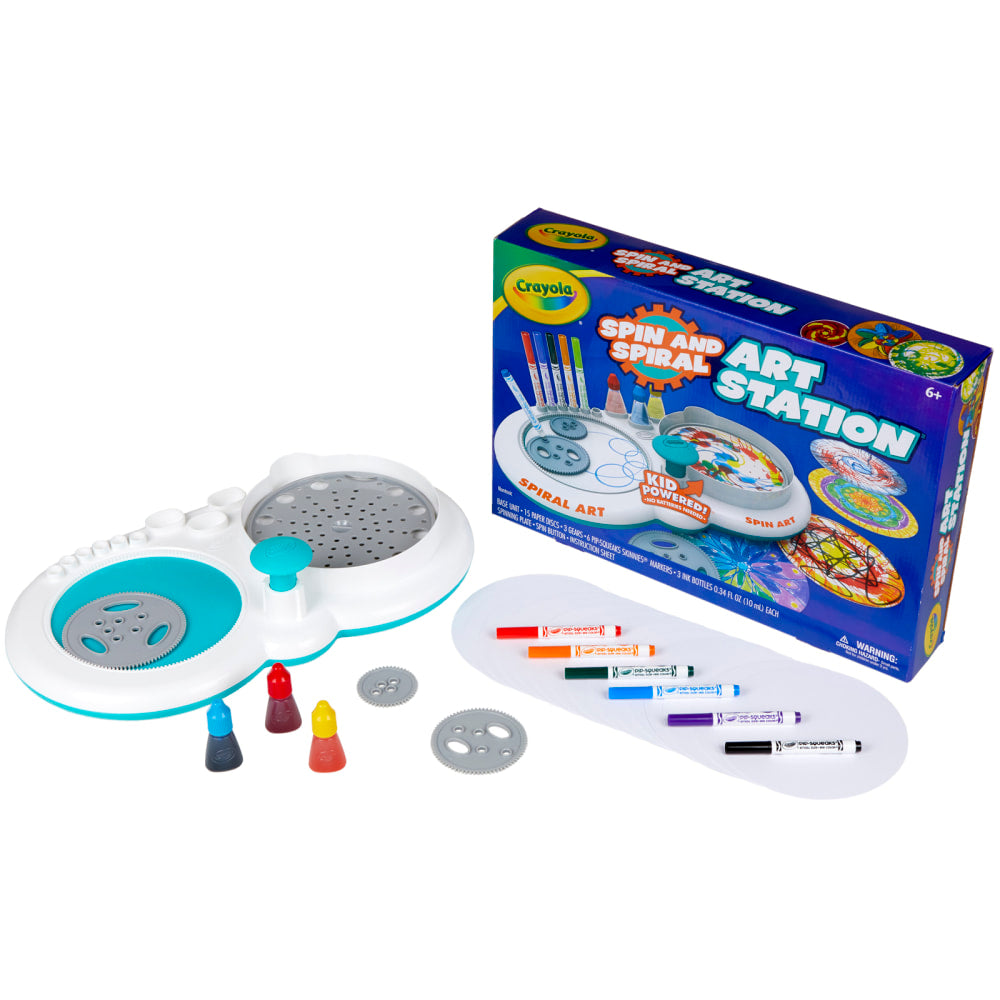 Crayola Spin & Spiral Art 27-Piece Station