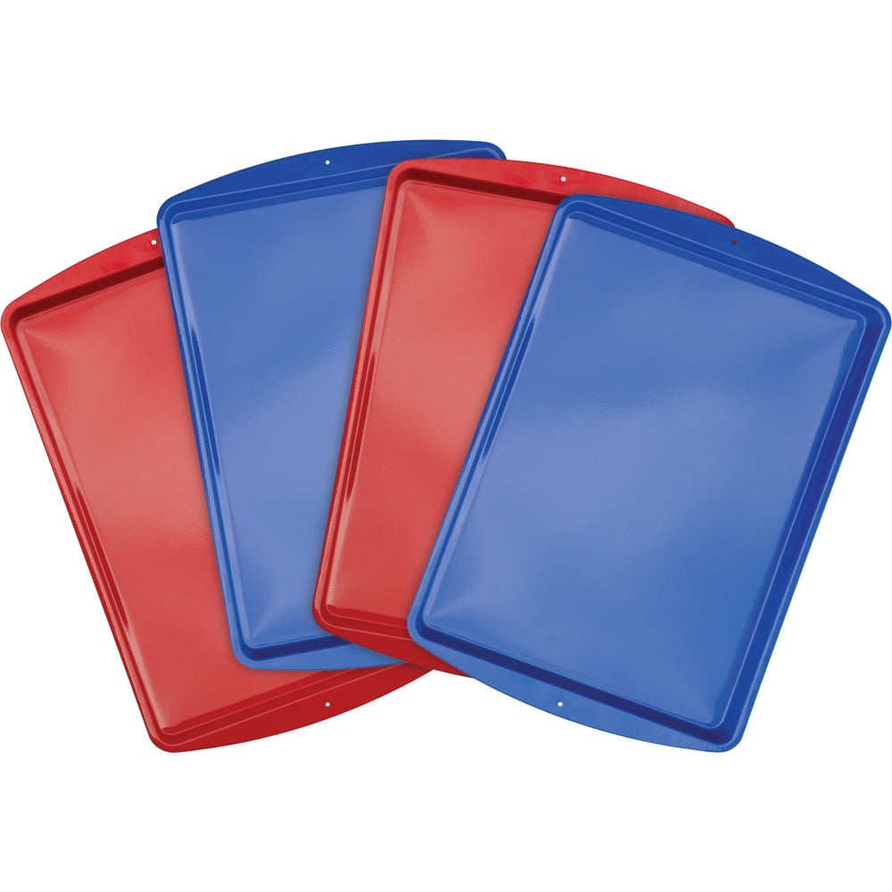 Barker Creek Learning Magnets, Kidboards, 9inH x 13inW, Red/Blue, Grades Pre-K To 6, Set Of 4 Magnets