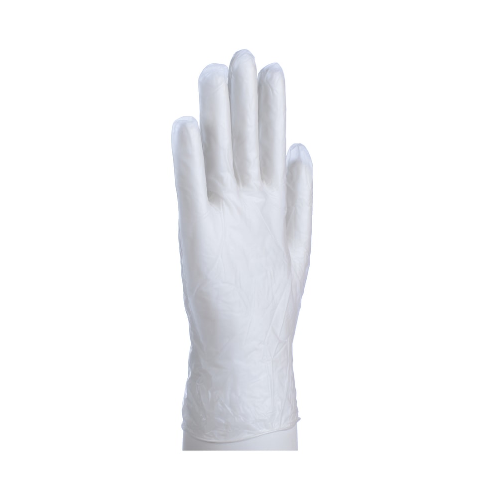 Daxwell Disposable Vinyl Gloves, Large, Clear, 100 Gloves Per Box