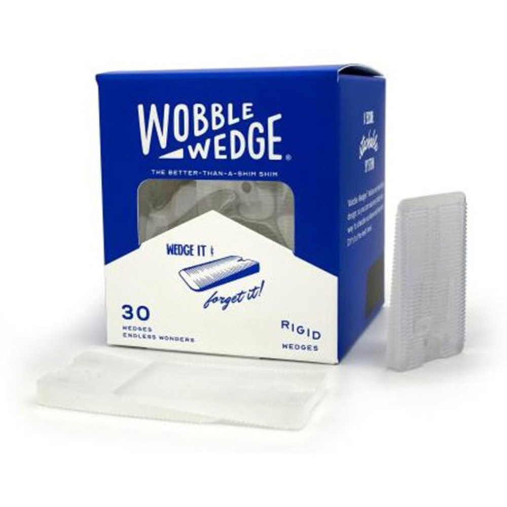 Wobble Wedge Translucent Wobble Wedges, Clear, Set Of 30 Wedges