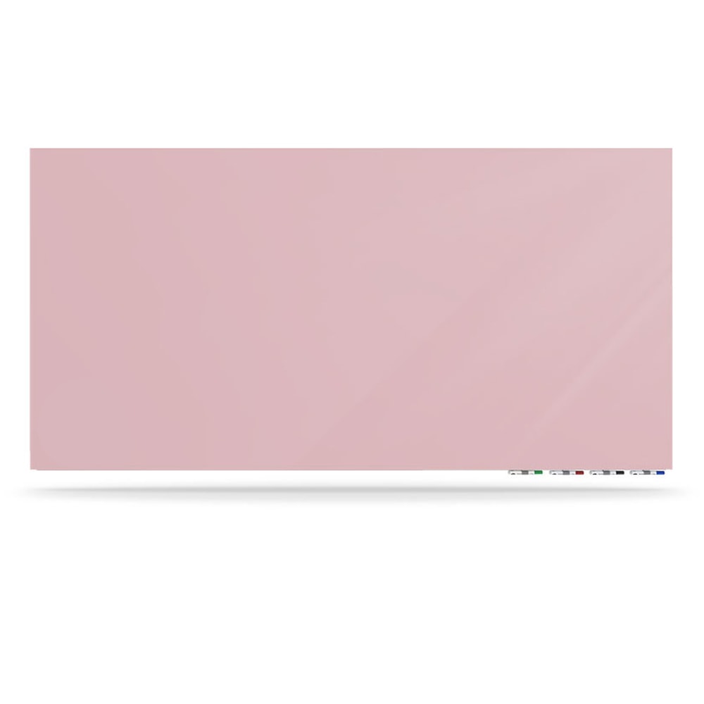 Ghent Aria Low Profile Glassboard, Magnetic, 36inH x 72inW, Peach