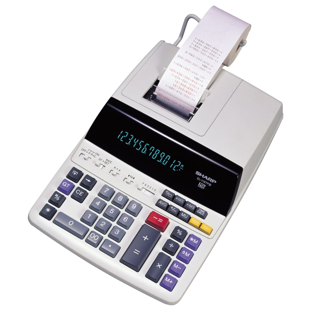 Sharp EL-1197PIII Desktop Printing Calculator