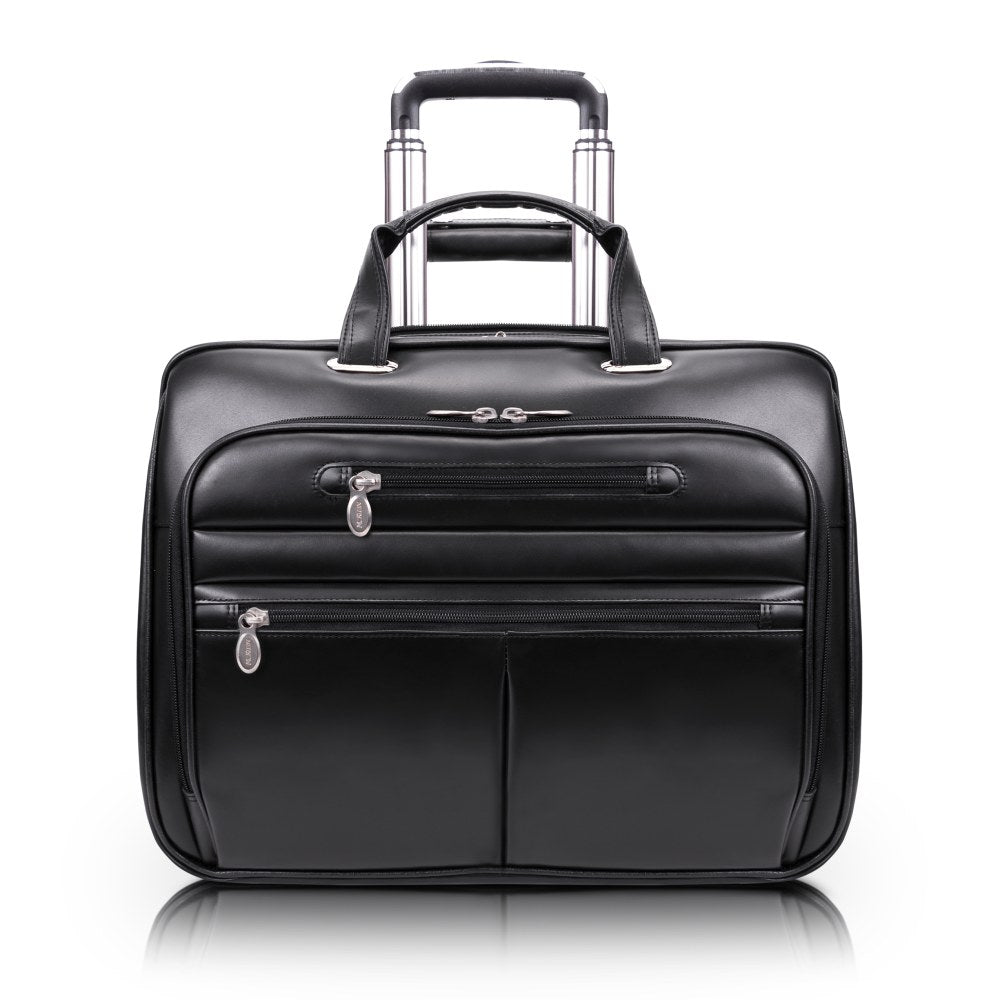 McKleinUSA WRIGHTWOOD Wheeled Laptop Case, Black