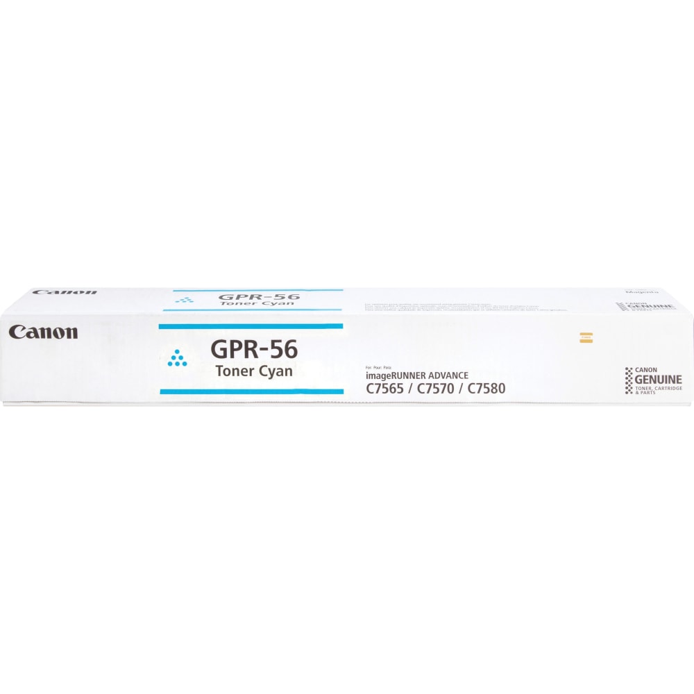 Canon GPR-56 Toner Bottle Cartridge - Laser - Cyan - 66500 Pages - 1 Each