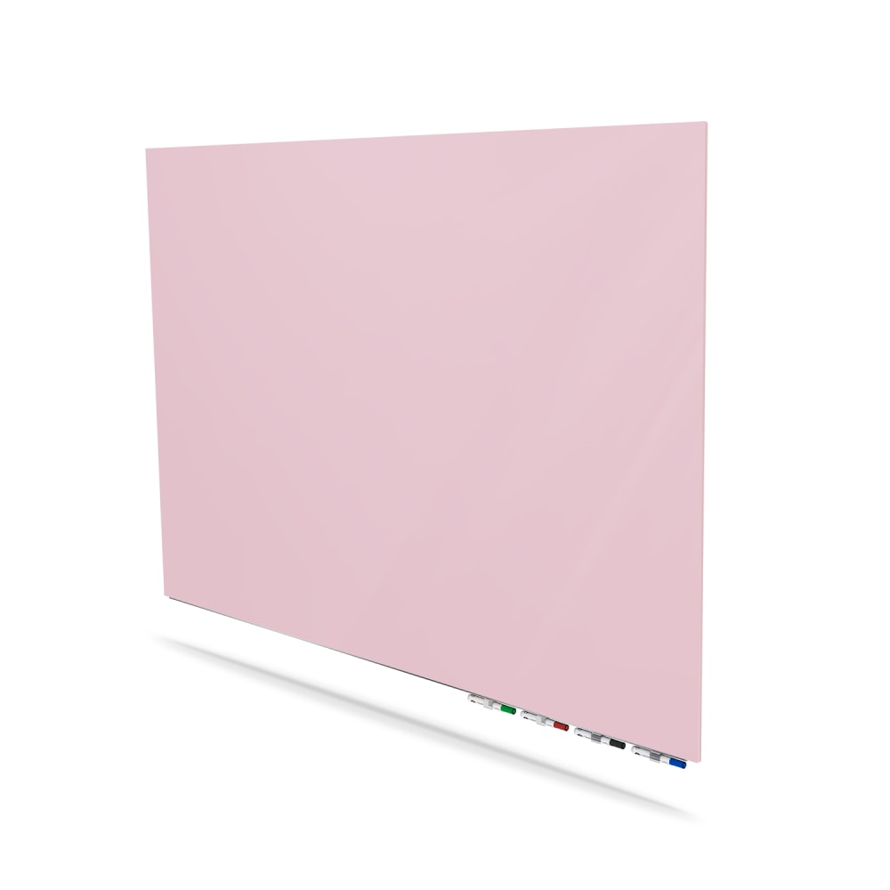 Ghent Aria Low Profile Glassboard, Magnetic, 36inH x 72inW, Peach