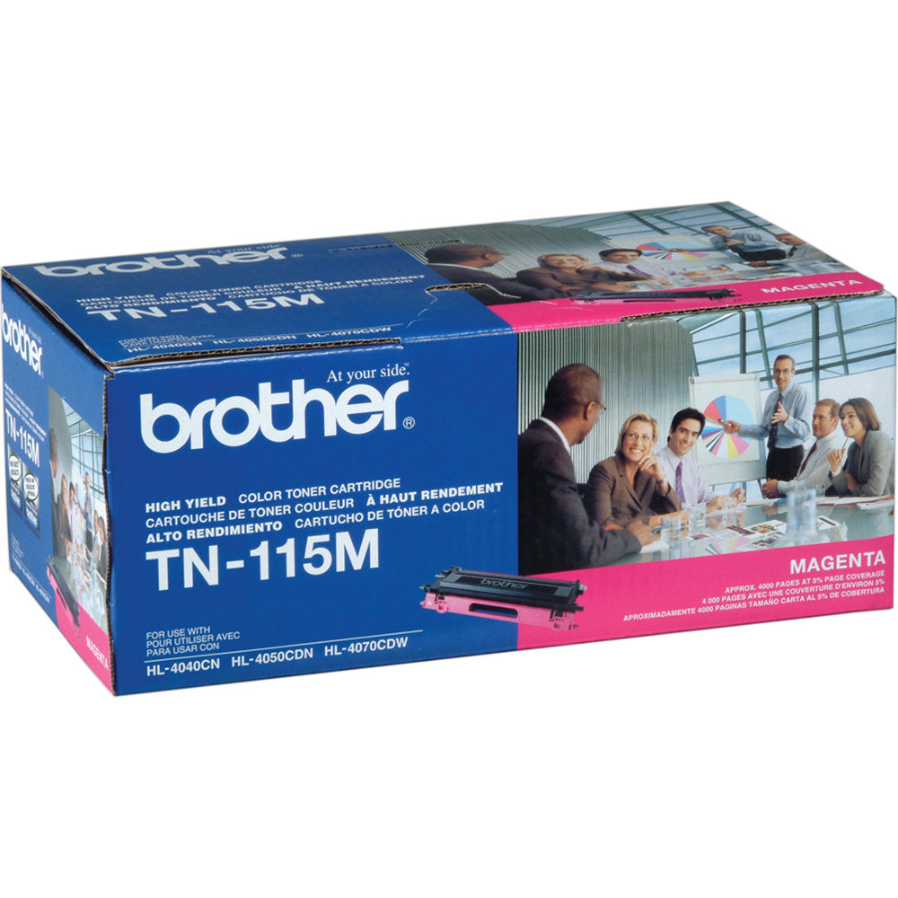 Brother TN-115 Magenta Toner Cartridge, TN-115M