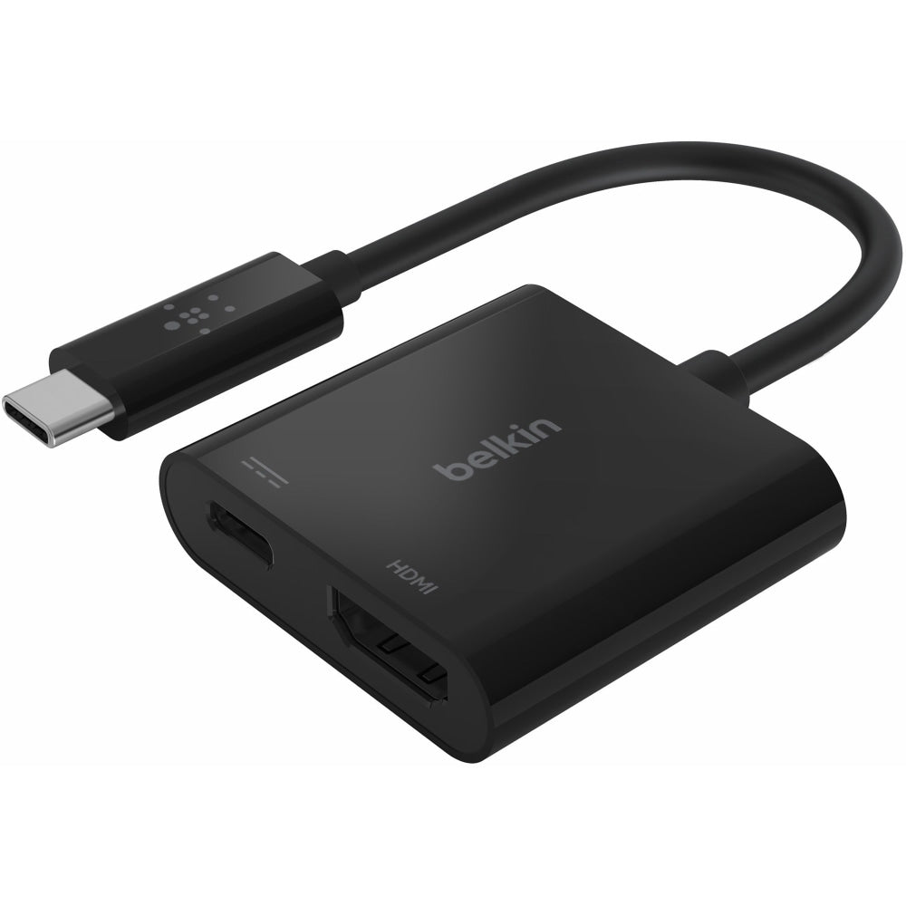 Belkin USB-C to HDMI + Charge Adapter, Black, BKNAVC002BKBL