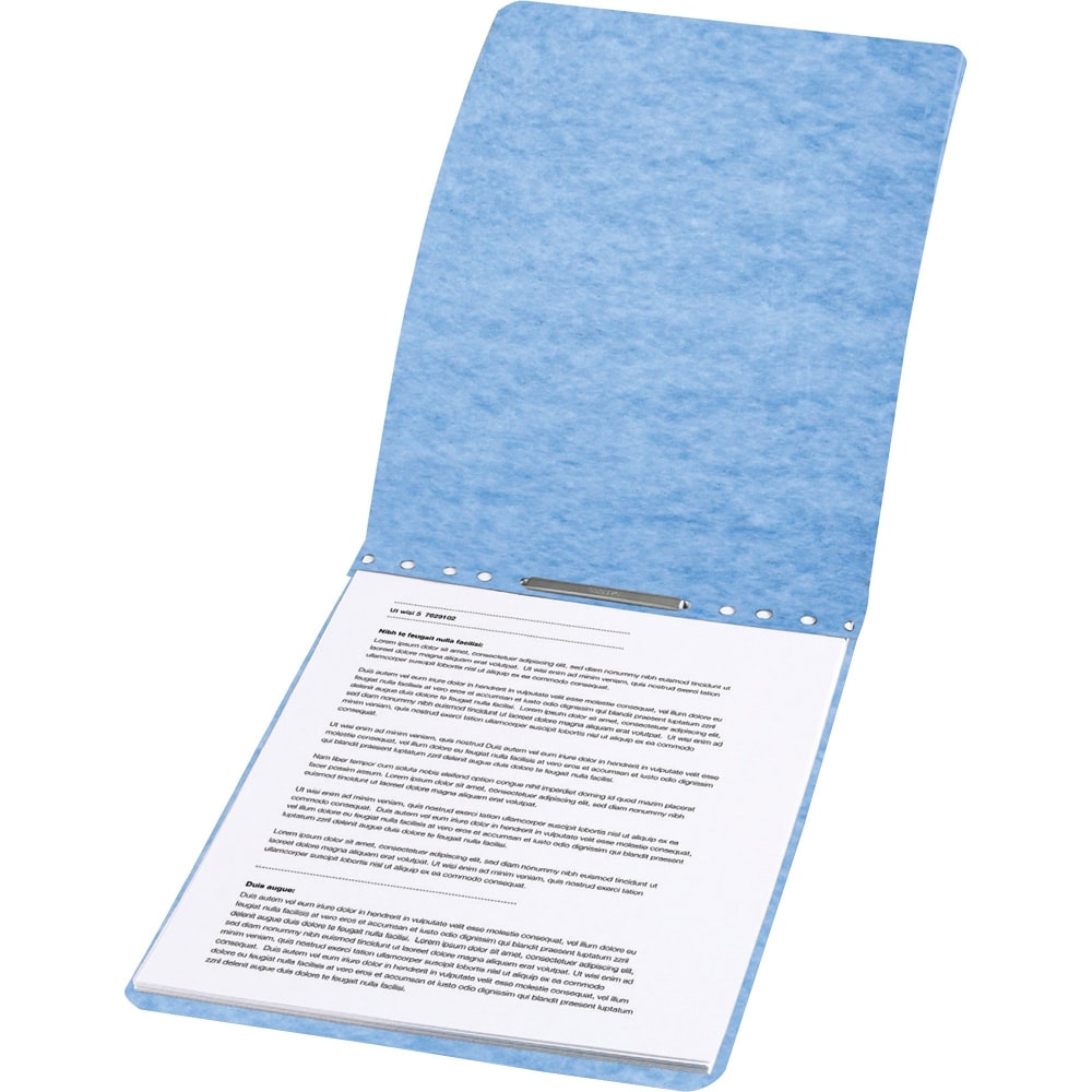 ACCO Presstex Tyvek-Reinforced Top Binding Cover, 8 1/2in x 11in, 60% Recycled, Light Blue