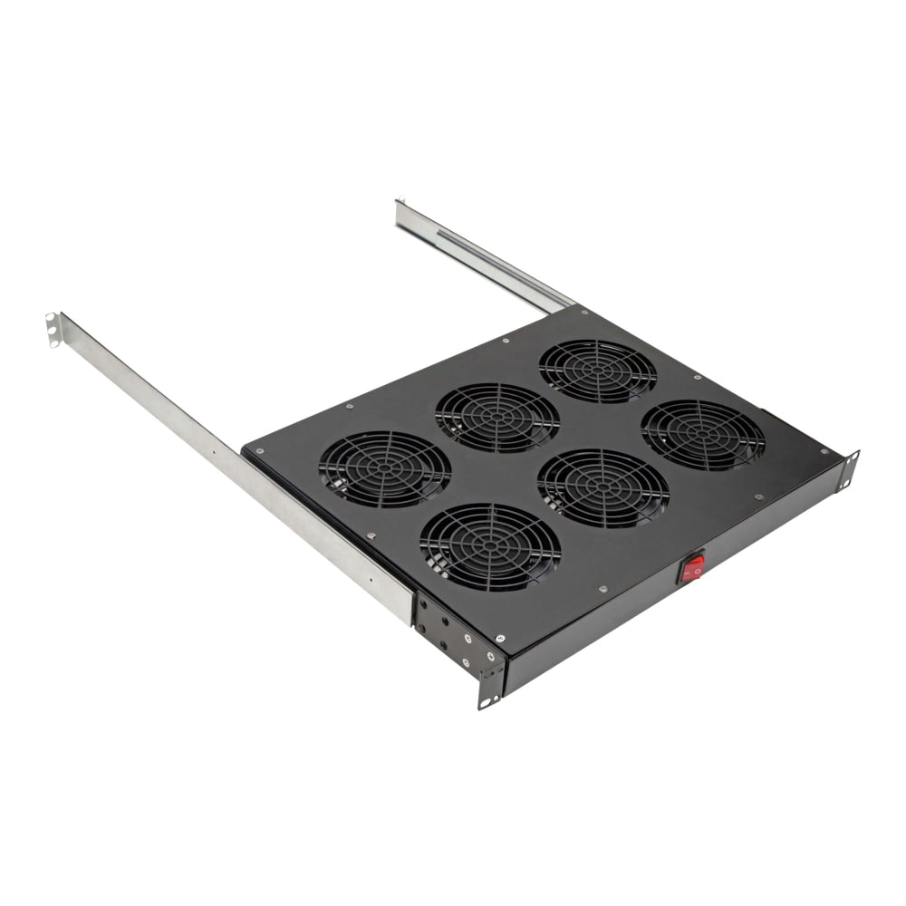 Tripp Lite Fan Tray for 19 in. Racks - 1U, 6 120V High-Performance Fans, 576 CFM, C14 Inlet - Rack fan tray - with 6 cooling fans - AC 120 V - 1U - 19in