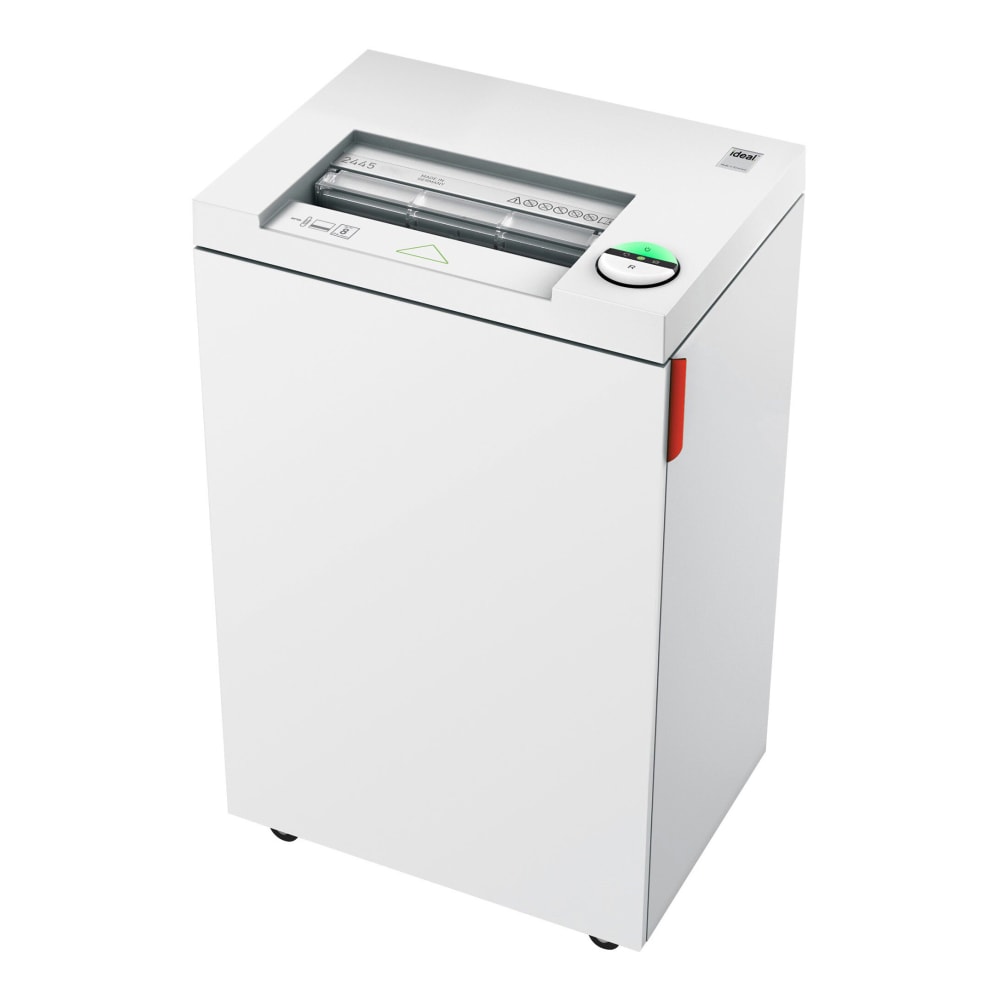 ideal 2445 Cros-Cut Commercia Paper Shredder, Made in Germany, Continuous Operation, 6 to 8 Sheet Feed Capacity, 9-Gallon Bin, Shreds Staples/Paper Clips/Credit Cards, P-5 Security