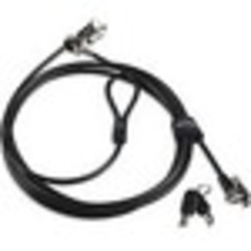 Lenovo Kensington MicroSaver 2.0 Twin Cable Lock - Keyed Lock - Carbon Steel - 8 ft - For Notebook, Desktop Computer, Monitor