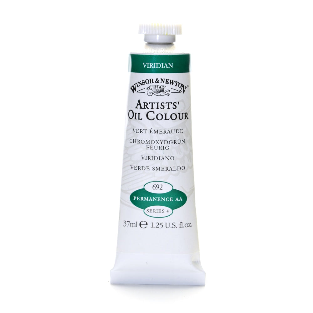 Winsor & Newton Artists Oil Colors, 37 mL, Viridian, 692