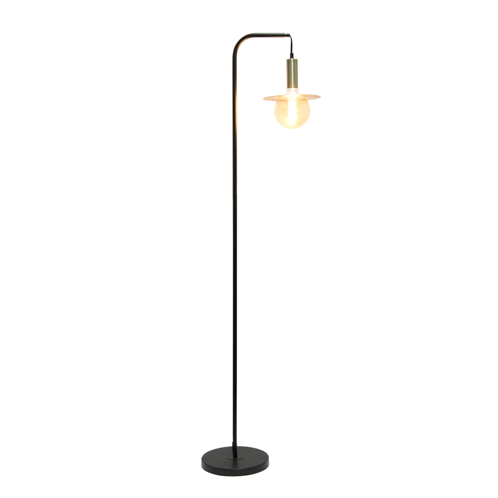 Lalia Home Oslo Floor Lamp, 61inH, Black