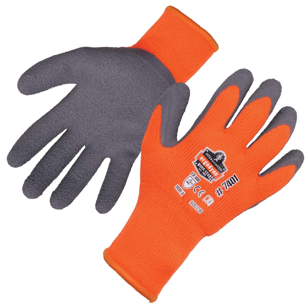 Ergodyne ProFlex 7401 Lightweight Winter Work Gloves, 2X, Orange