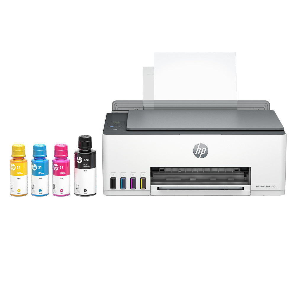 HP Smart Tank 5101 Wireless All-in-One Cartridge-free Ink Tank Color Printer With Up To 2 Years Of Ink Included (1F3Y0A)