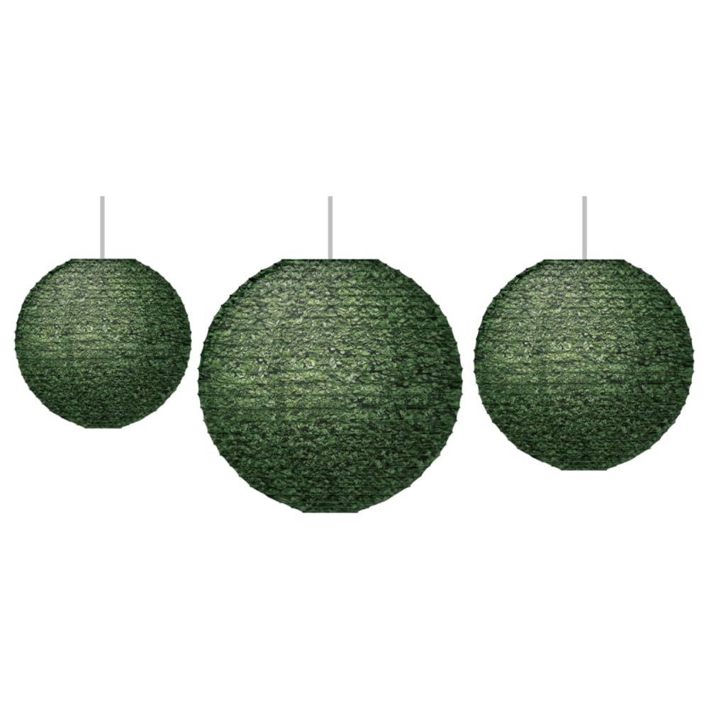 Teacher Created Resources Boxwood Hanging Paper Lanterns, 3 Lanterns Per Pack, Set Of 3 Packs