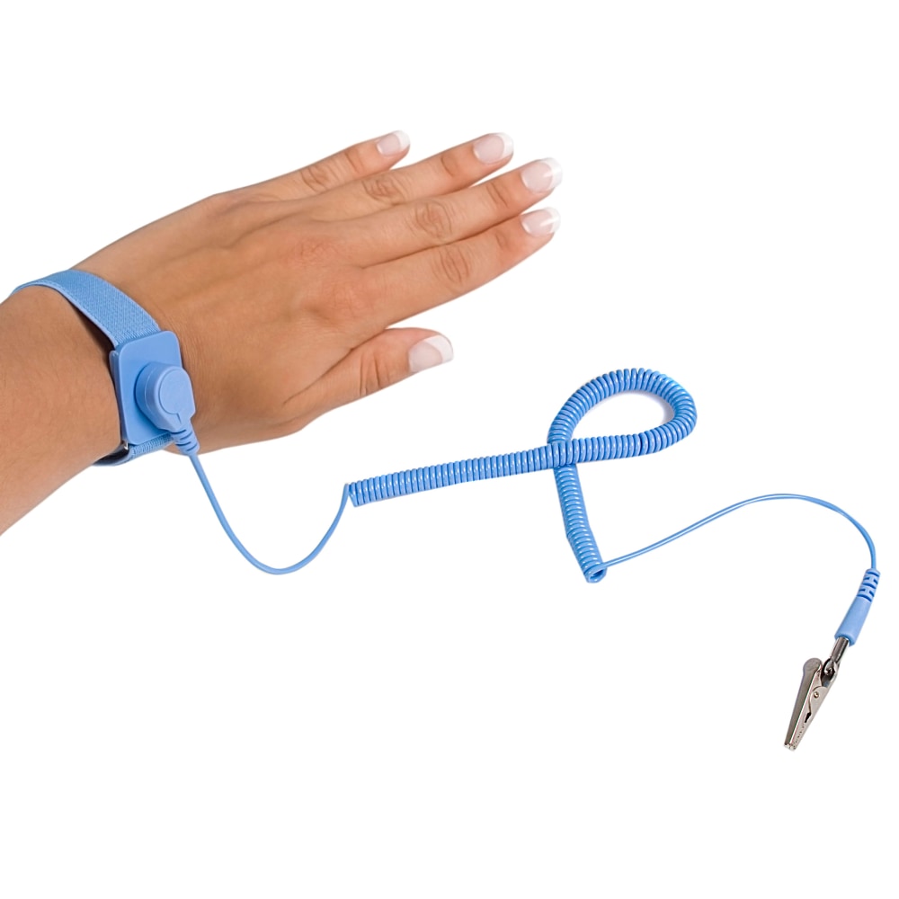 StarTech.com ESD Anti Static Wrist Strap Band with Grounding Wire - AntiStatic Wrist Strap - Anti-static wrist band - Prevents dangerous electrostatic buildup while working on electronics