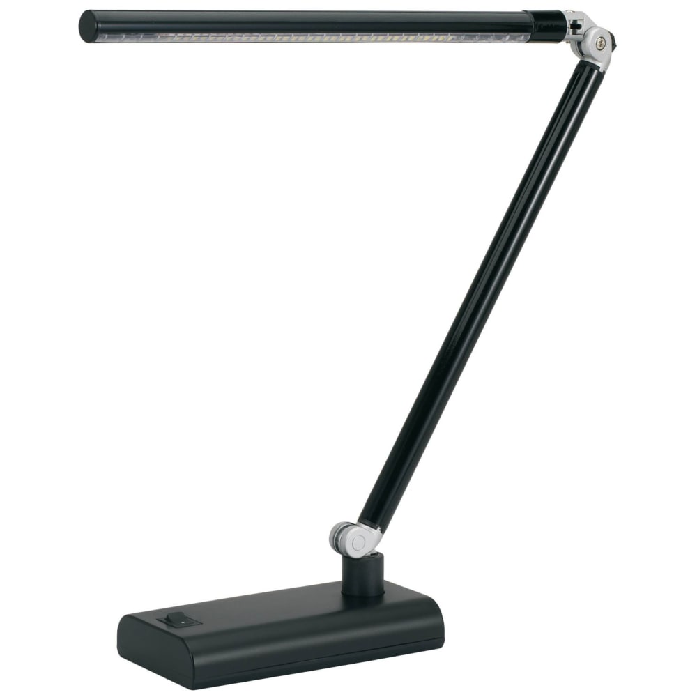 V-Light Slim-Strip LED Desk Lamp, Adjustable, 18inH, Black