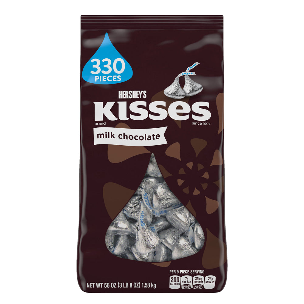 Hersheys Kisses Milk Chocolate, 3 Lb Bag