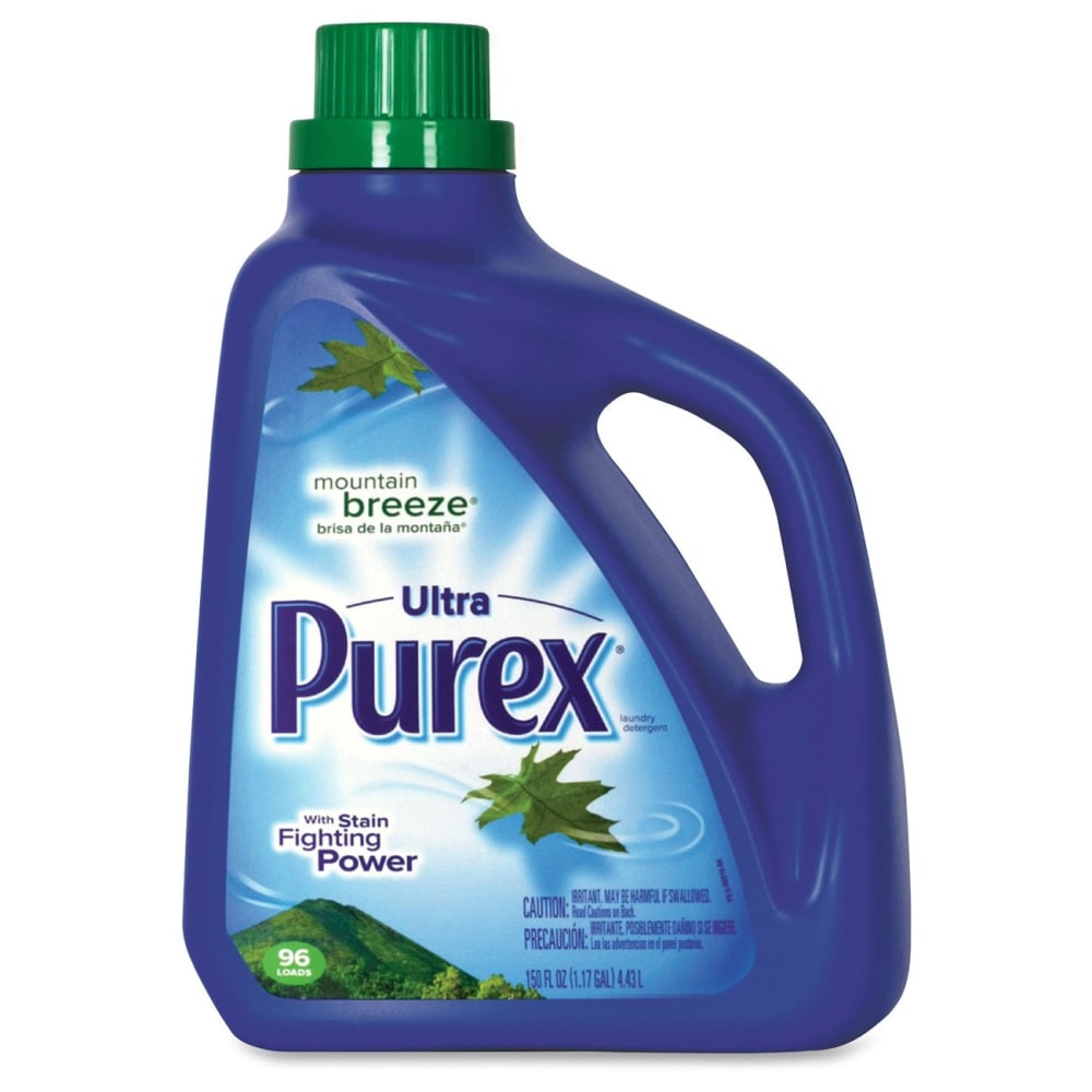 Purex Ultra Concentrated Laundry Detergent, Mountain Breeze Scent, 150 Oz Bottle, Case Of 4