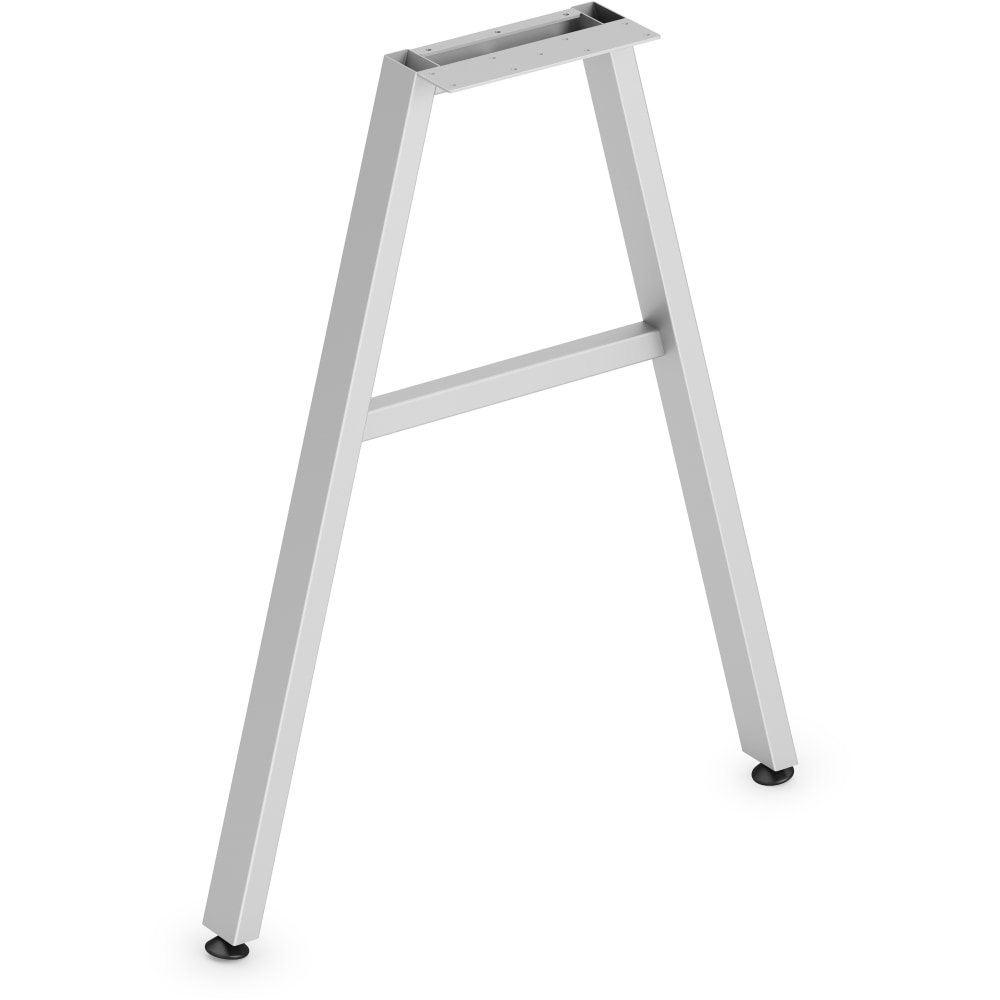 HON Mod Collection Worksurface 24inW A-leg Support - 24in - Finish: Silver