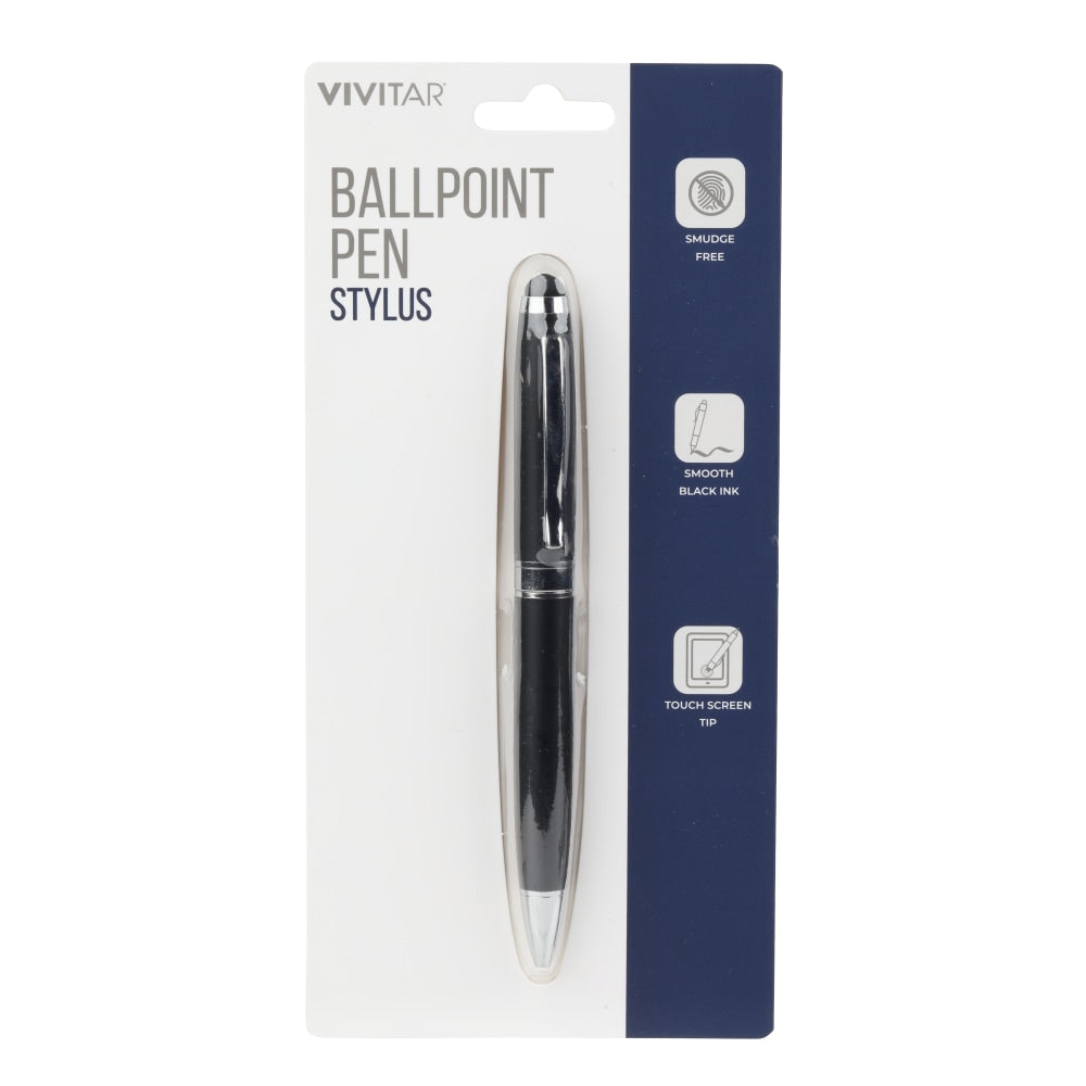 Vivitar Ballpoint Pen Stylus, Black, NIL7004-BLK-STK-24