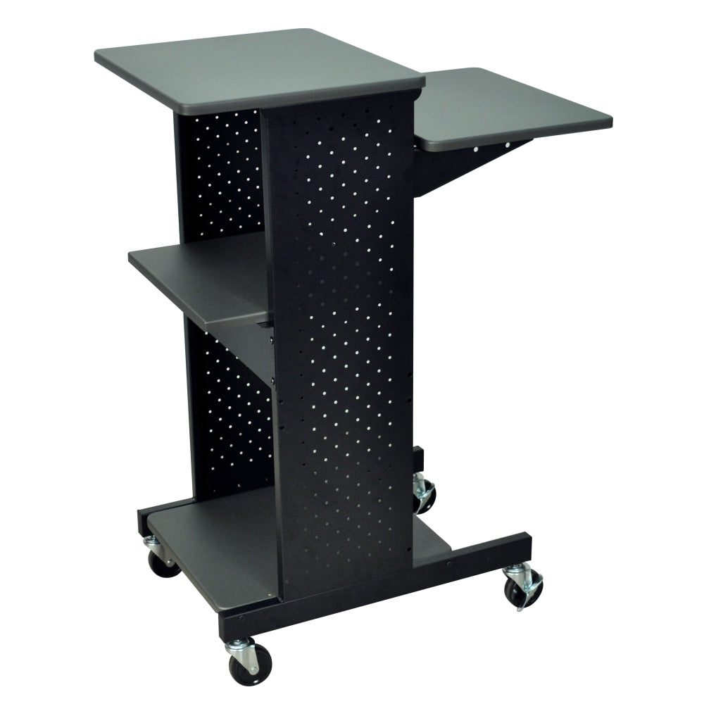 Luxor Presentation Station, 40inH x 18inW x 30inD, Gray