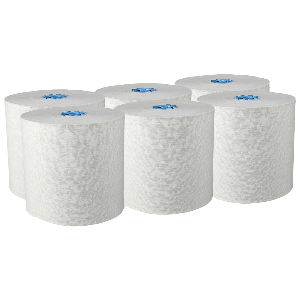 Scott Pro Absorbency Pockets Hard-Roll 1-Ply Paper Towels For Blue Core Dispensers, FSC Certified, 1150ft Per Roll, Pack Of 6 Rolls