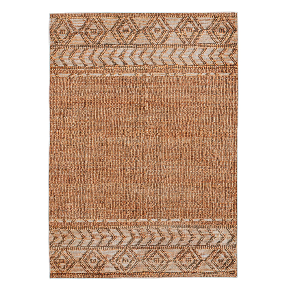 Linon Aria Area Rug, 3ft x 5ft, Verica Copper/Cream