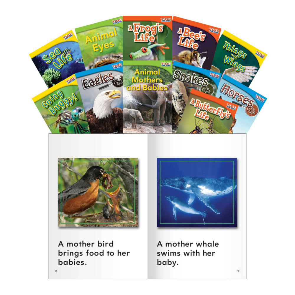 Teacher Created Materials Animals And Insects Book Set, Grades 1 - 2, Set Of 11 Books