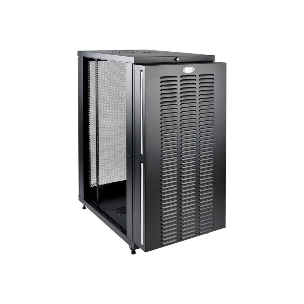 Tripp Lite 24U Industrial Rack Floor Enclosure Server Cabinet Doors & Sides - Rack cabinet - black - 24U - 19in