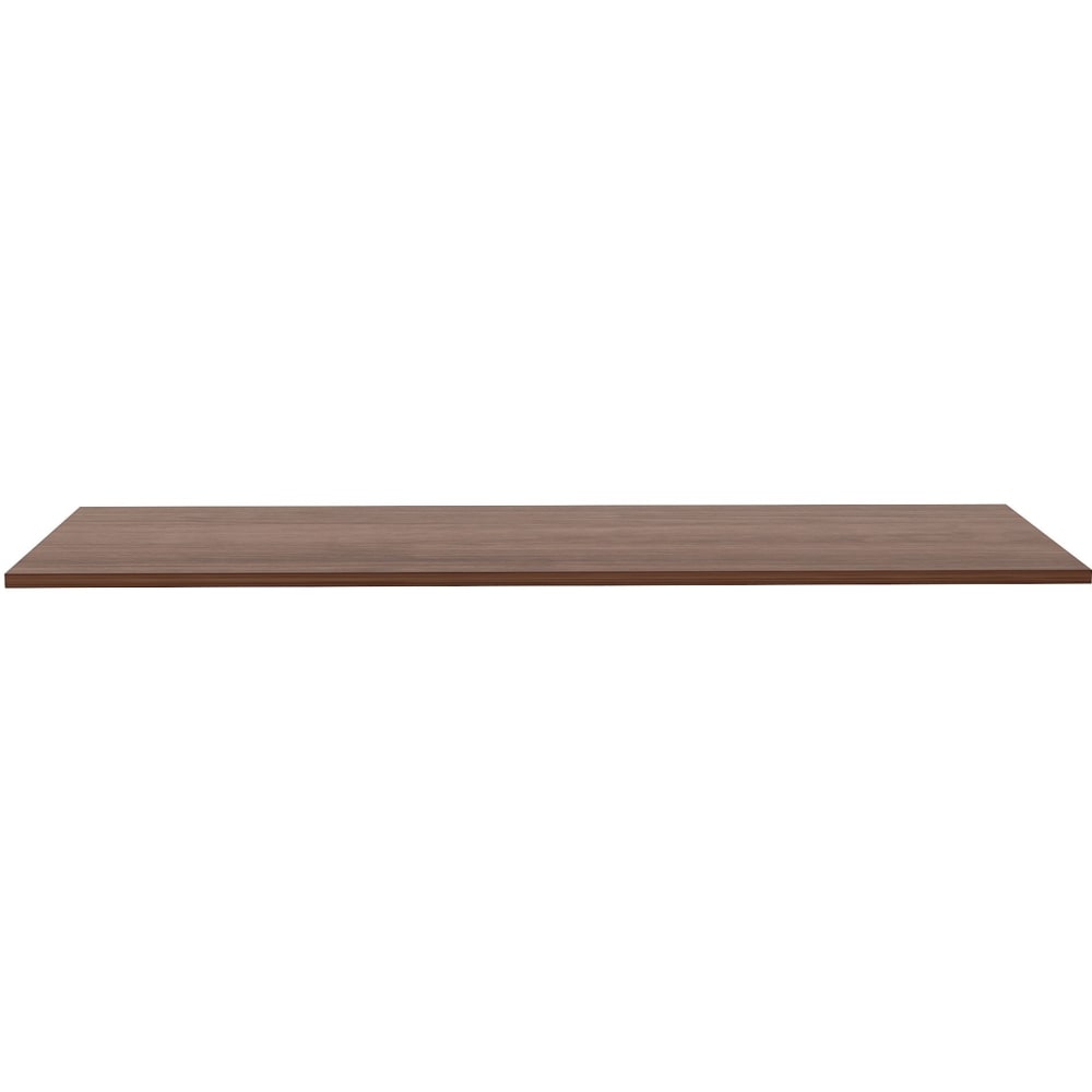 Lorell Quadro Sit-To-Stand Laminate Table Top, 72inW x 24inD, Walnut