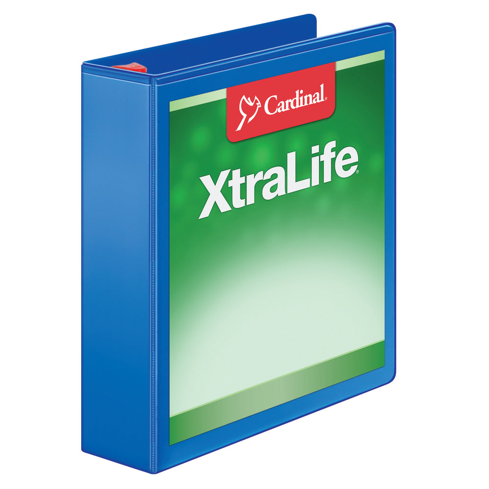 Cardinal XtraLife Locking Slant-D Ring 3-Ring Binder, 2in D-Rings, Black