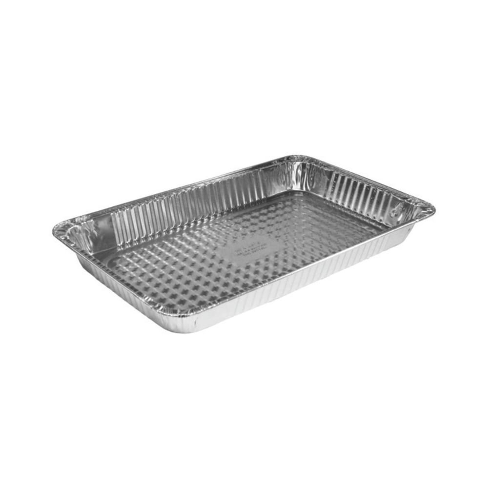 HFA Full Size Foil Pans, 232 Oz, 20 3/4in x 12 13/16in x 2 3/16in , Silver, Carton Of 50