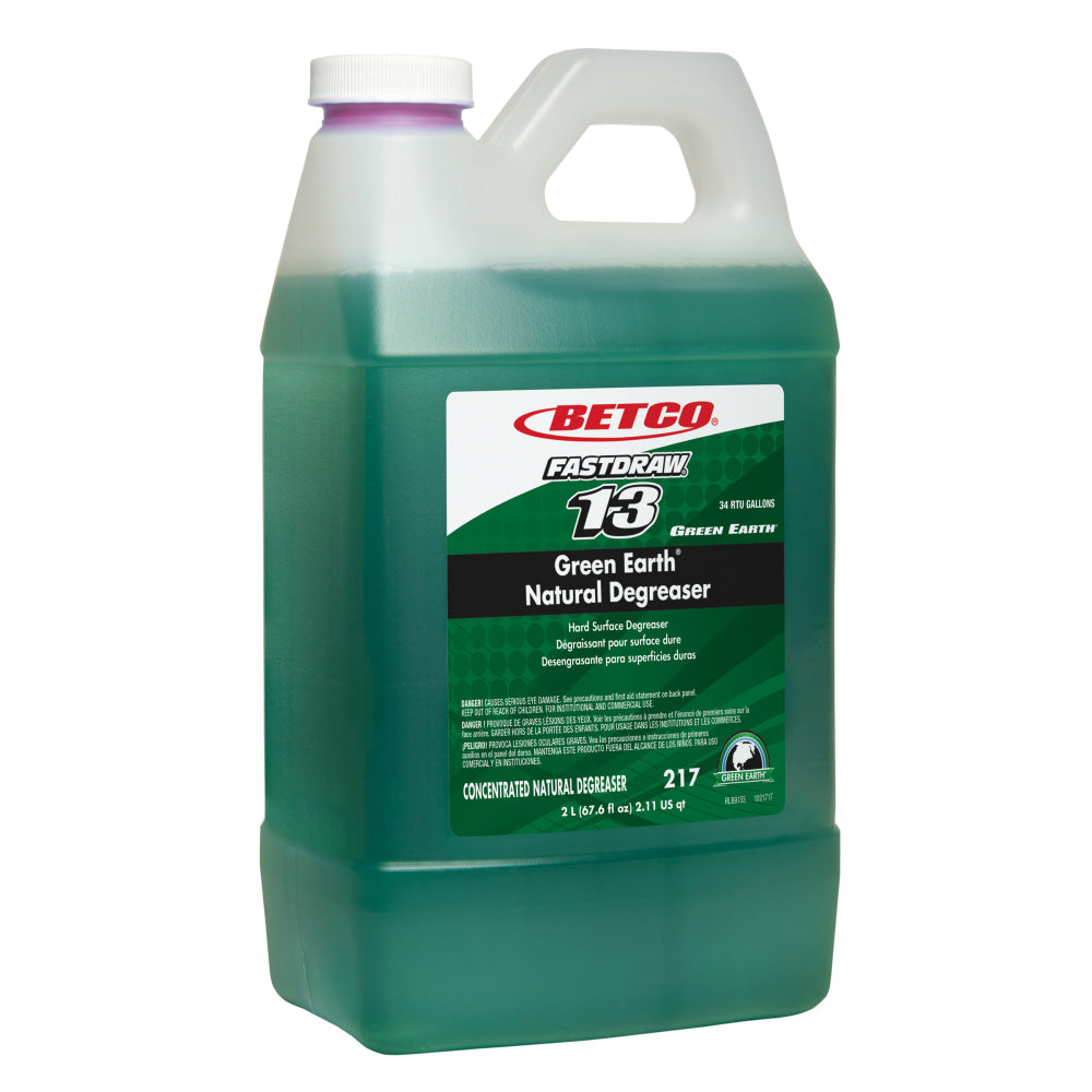 Betco Green Earth Natural Degreaser, 2 Liter Bottle, Case Of 4