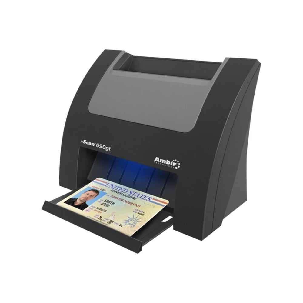 Ambir nScan 690gt - Card scanner - Dual CIS - Duplex -  - 600 dpi - USB 2.0 - with AmbirScan for athenahealth