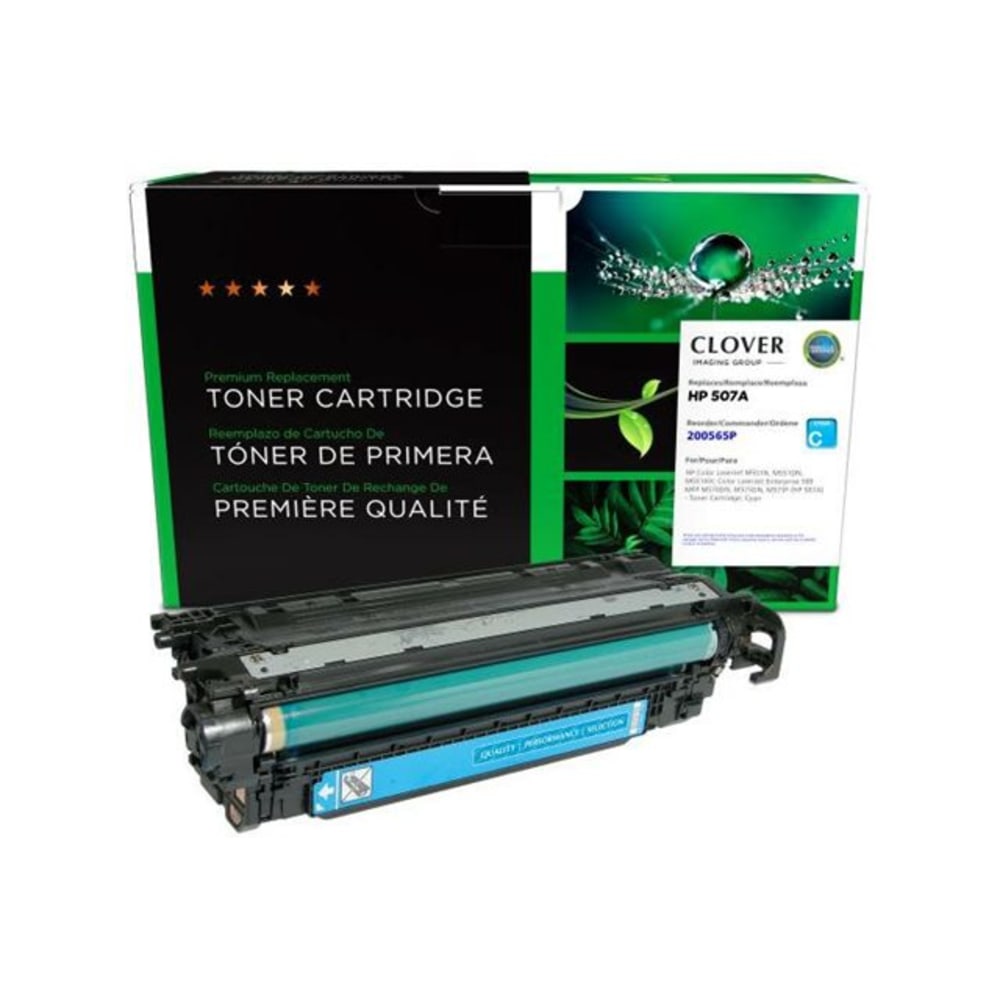 Clover Imaging Group Premium Remanufactured Cyan Replacement Cyan Toner Cartridge Replacement For HP 507A