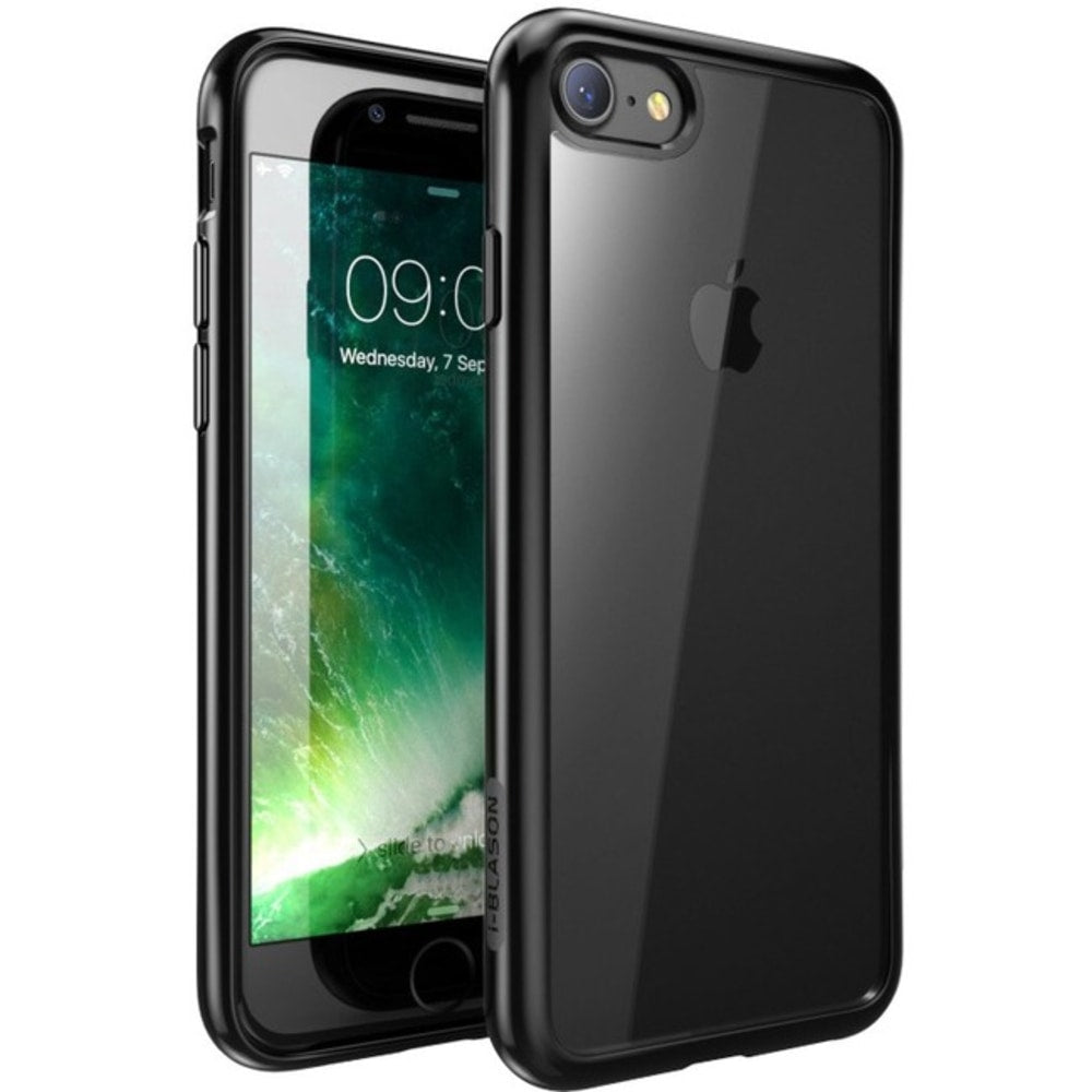 i-Blason Halo Scratch Resistant Hybrid - Back cover for cell phone - thermoplastic polyurethane (TPU) - black, clear