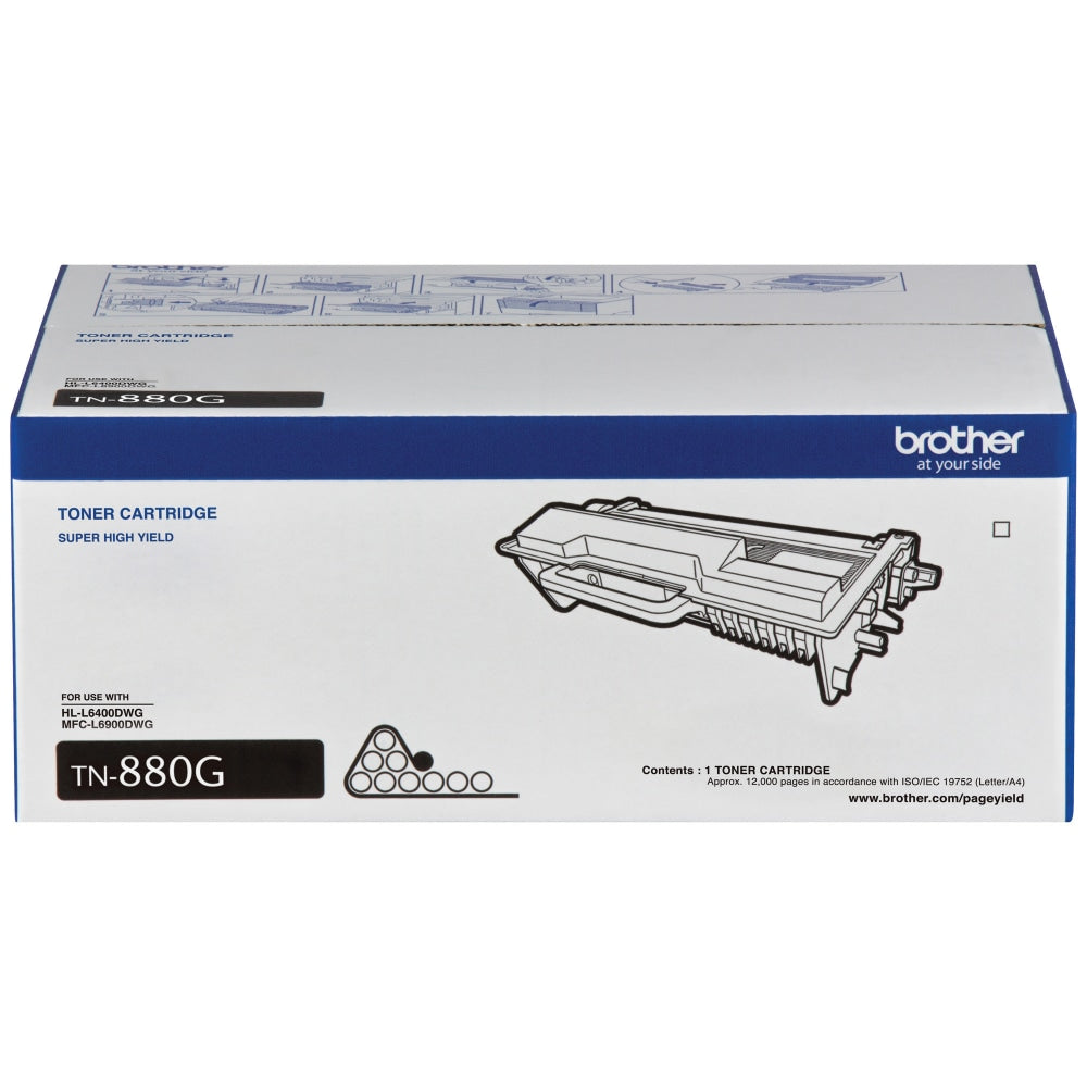 Brother TN-880 Black Extended High-Yield Toner Cartridge, TN-880G