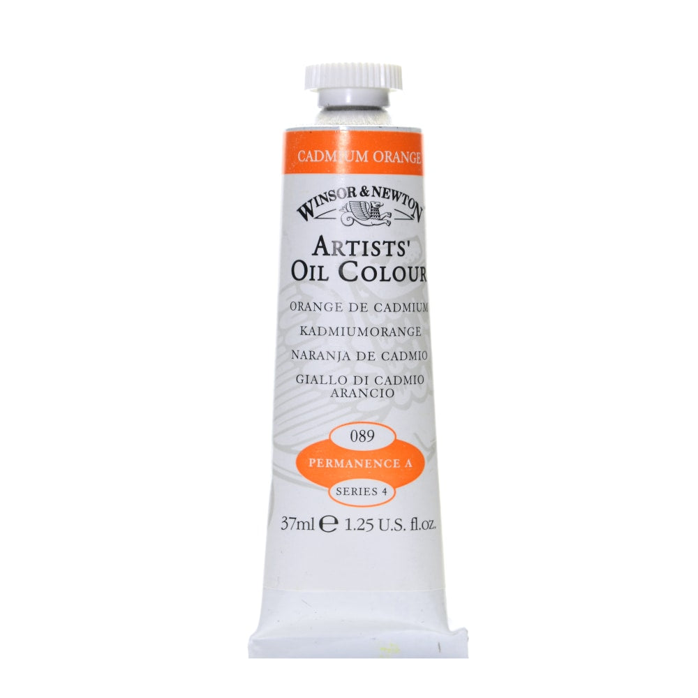 Winsor & Newton Artists Oil Colors, 37 mL, Cadmium Orange, 89