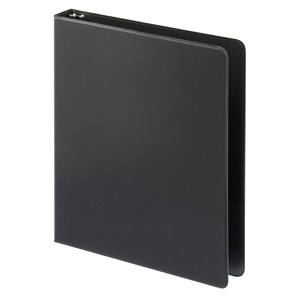 Just Basics Economy Nonview 3-Ring Binder, 1in Round Rings, Black