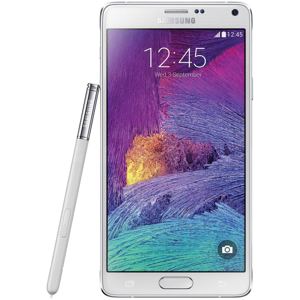 Samsung Galaxy Note 4 N910A Refurbished Cell Phone, White, PSC100018