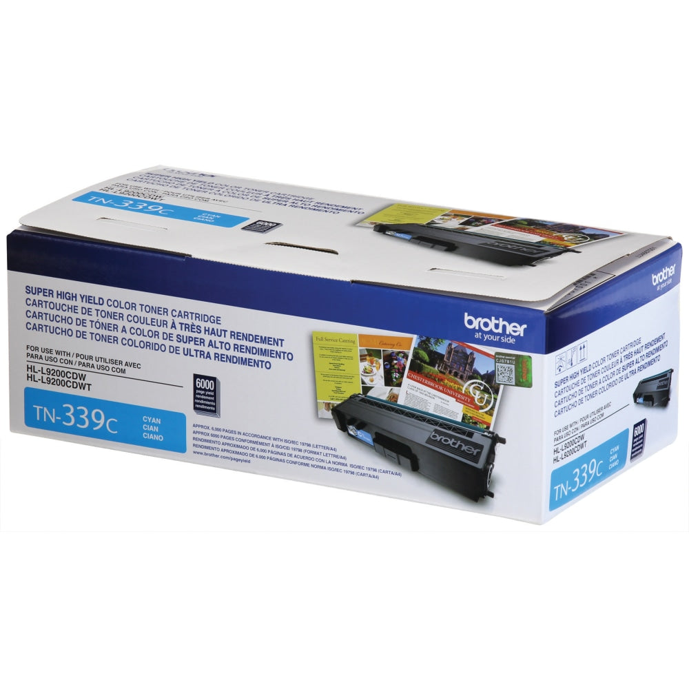 Brother TN-339 Cyan High Yield Toner Cartridge, TN-339C