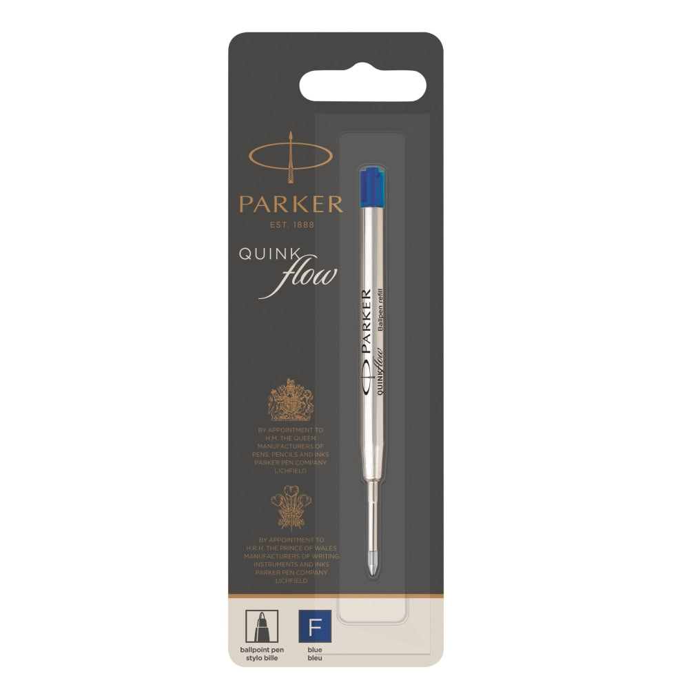 Parker Ballpoint Pen Refill, Fine Point, 0.7 mm, Blue