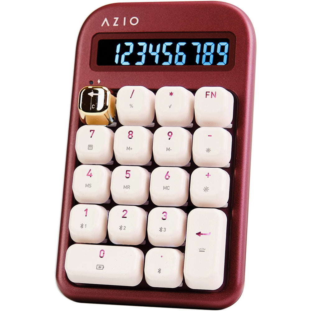 AZIO IZO Number Pad/Standalone Calculator, Blue Switches, Baroque Rose, AZI917800F065