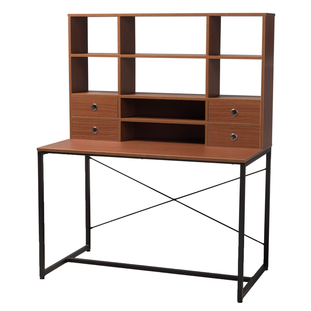 Baxton Studio Dilara 48inW Writing Desk, Brown