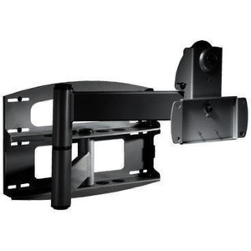 Peerless Full-Motion Plus Wall Mount With Vertical Adjustment PLAV60 - Mounting kit (wall plate, articulating arm, cord management covers) - for flat panel - steel - black - screen size: 42in - 95in