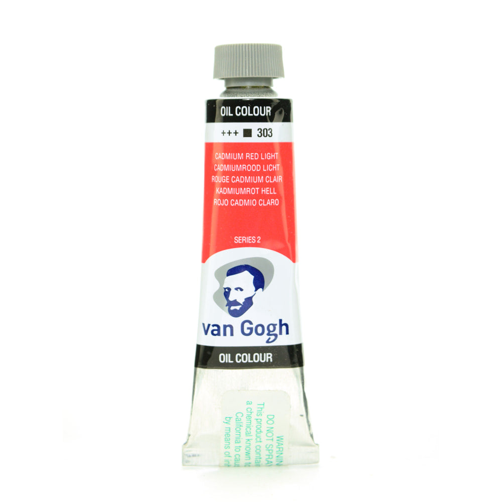 Van Gogh Oil Colors, 1.35 oz, Cadmium Red Light, Pack Of 2