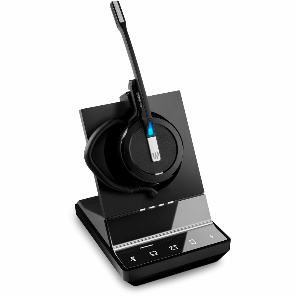 EPOS SDW 5016 Headset - Mono - Wireless - Bluetooth/DECT - 590 ft - 150 Hz - 11 kHz - On-ear, Behind-the-neck, Over-the-ear - Monaural - Supra-aural - MEMS Technology, Noise Cancelling, Omni-directional Microphone - Black