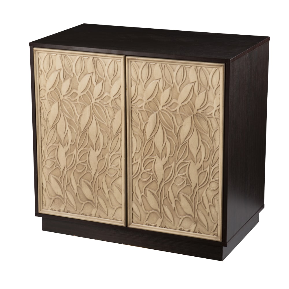 SEI Furniture Edgevale 32inW Anywhere Accent Cabinet, Brown/Cream